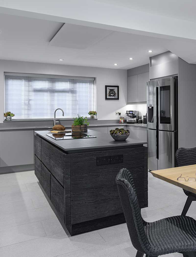 Side view of kitchen
