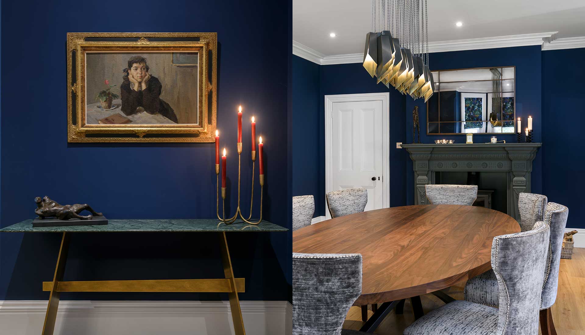 Artwork examples in Berkshire house