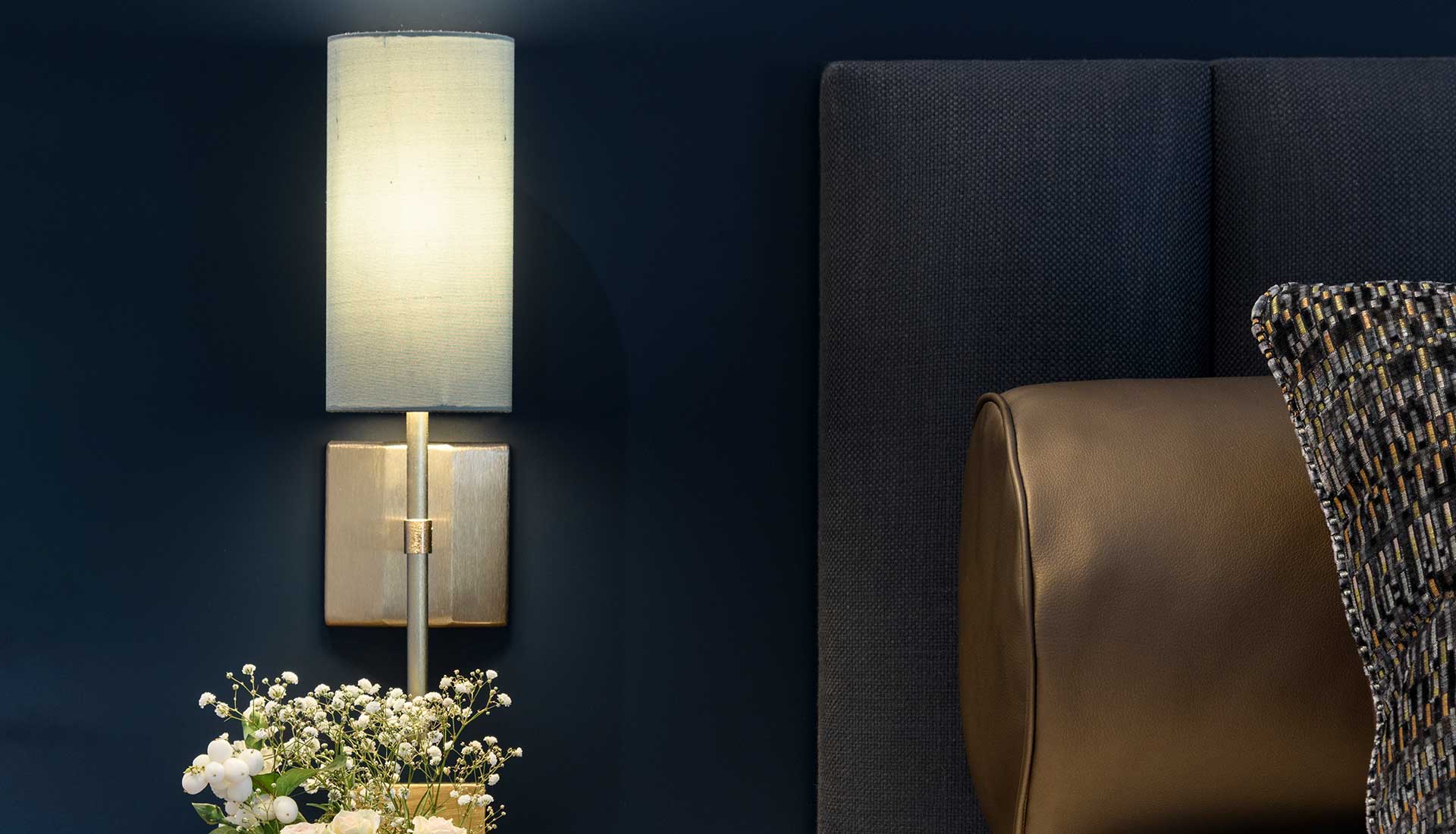Contemporary bedside lamp