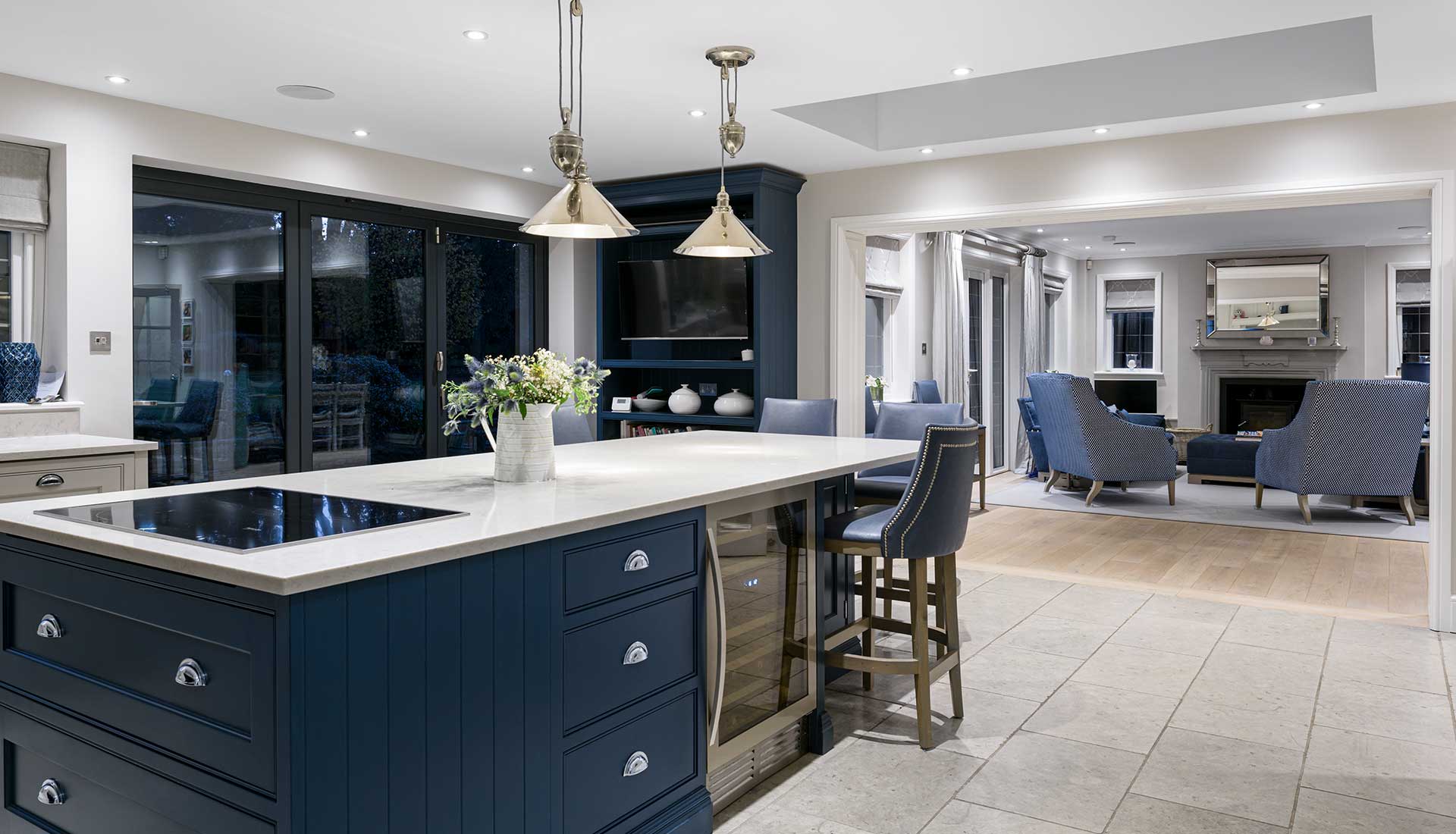 Storage options in Sonning House Kitchen