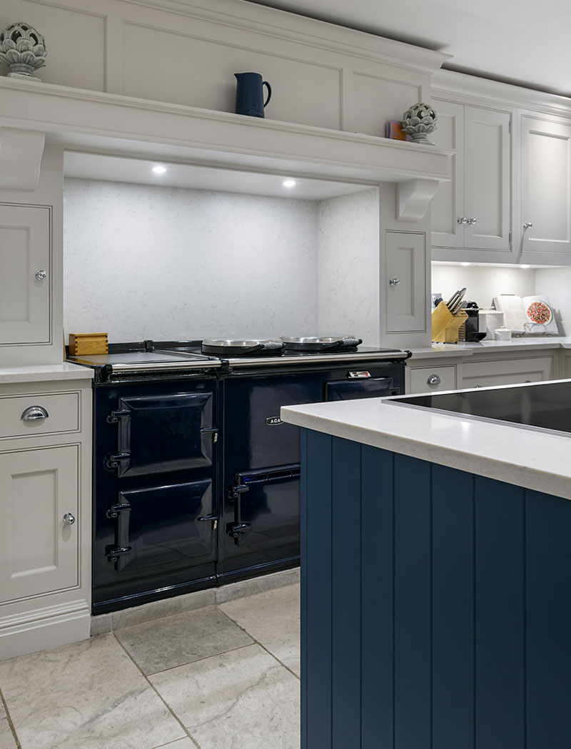 Aga and cooking area in Sonning House kitchen